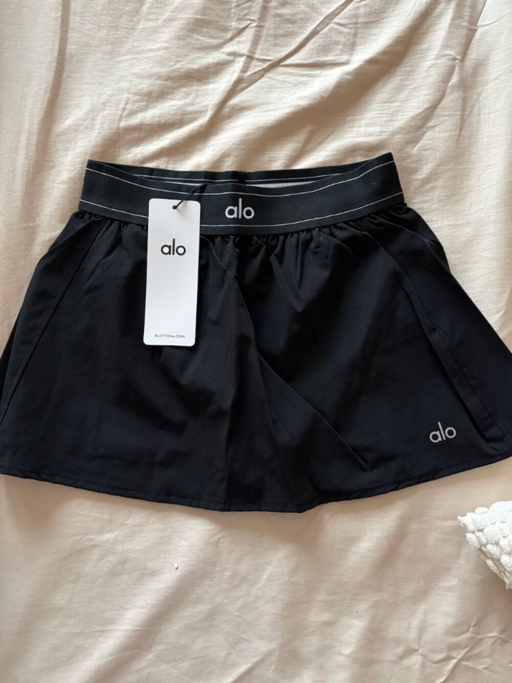 Alo Black Match Point Skirt & Small & NEW